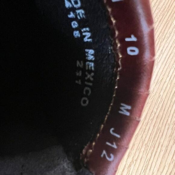 Johnston & Murphy Shoes Men 10 Leather Tassel Loafers Dress Shoe Two Tone - Picture 8 of 13